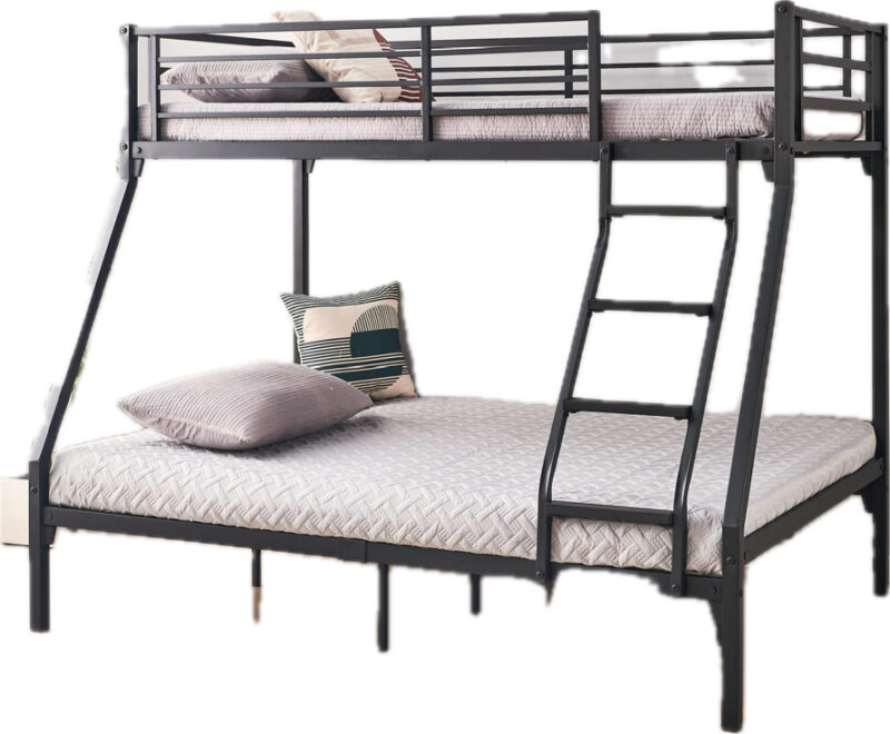 city block triple black bunk bed