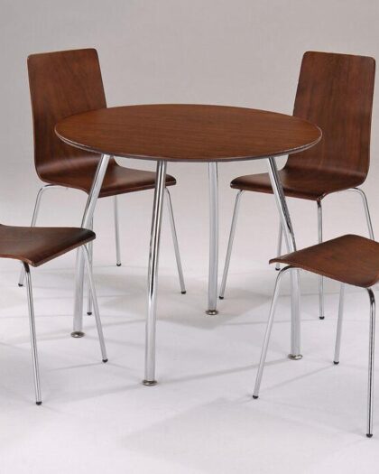 walnut round set 4 chairs dove dinning range