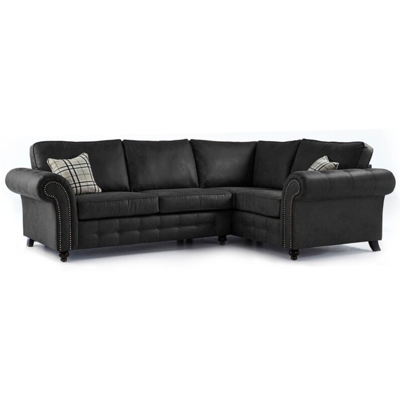 Oakland Corner Sofa Charcoal Grey