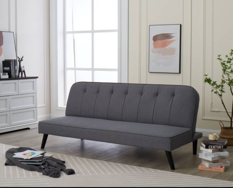 Brooklyn sofa bed double sleeper in light grey fabric