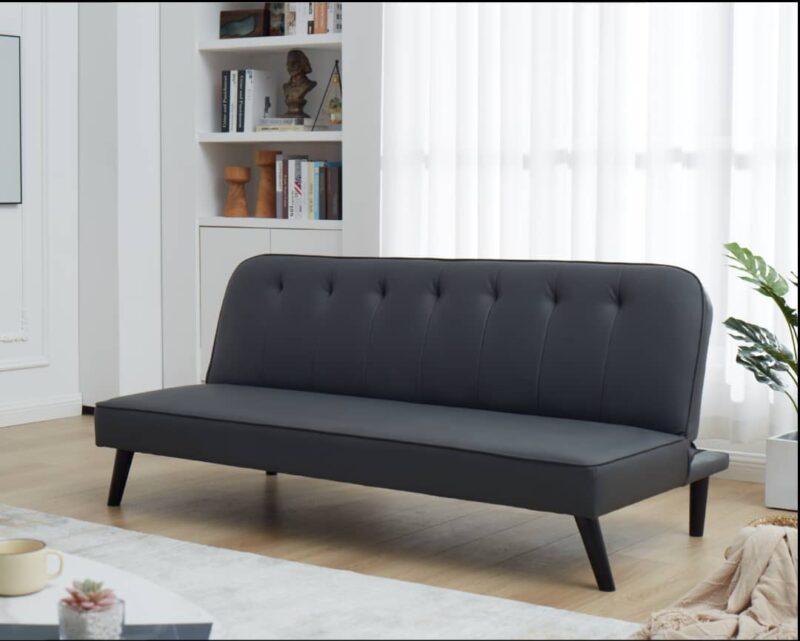 Brooklyn Sofa bed double sleeper dark grey fabric