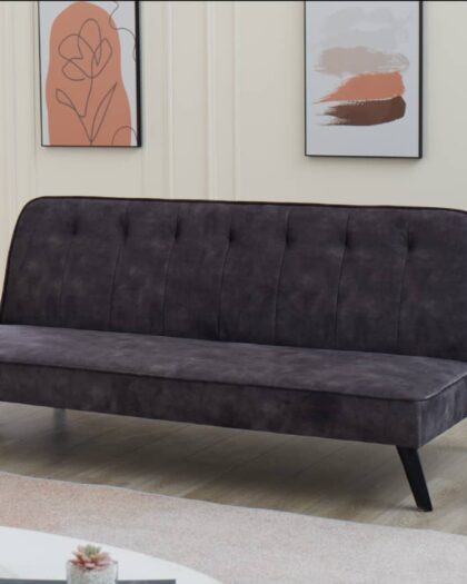 Brooklyn sofa bed in dark grey velvet